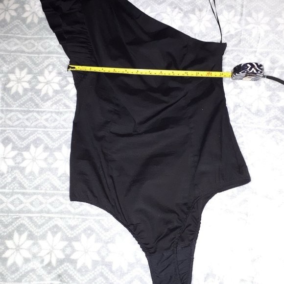 COPY - NWT Zara black asymmetrical poplin bodysui… - Picture 7 of 7